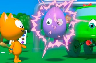 Учим цвета: разноцветные шарики и яйца - Котэ ТВ  сборник мультфильмов и игры для малышей Выпуск 30