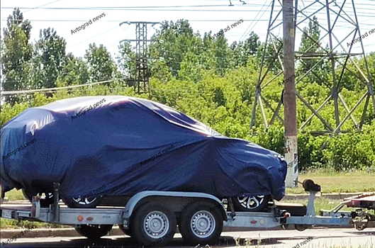 Универсал Lada Iskra везут на испытательный полигон